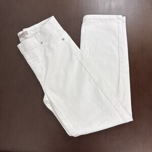 Liverpool Chloe The Slim Pull On Jeans Womens Sz 4/27 Bright White Stretch Denim